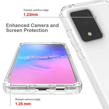 360 de Protecție Cristal Etui pentru Samsung S20 Ultra Caz Capacul din Spate Transparent Shell pentru Samsung Galaxy S20 Caz S20 Plus Coque