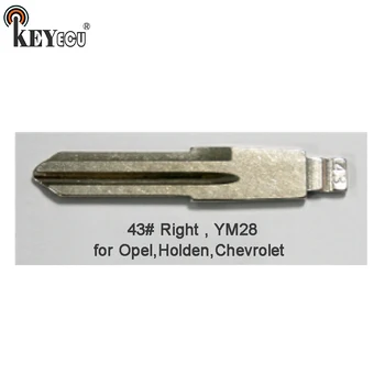 KEYECU 10x KEYDIY Telecomenzi Universale Flip Key Blade 43# Dreapta , YM28 pentru Opel, pentru Holden, pentru Chevrolet