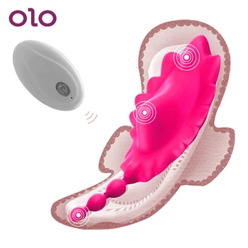OLO Fluture Vibrator de Control de la Distanță Stimulator Clitoris Invizibil Purta Chilotei Perineu Anus Masaj Jucarii Sexuale pentru Femei