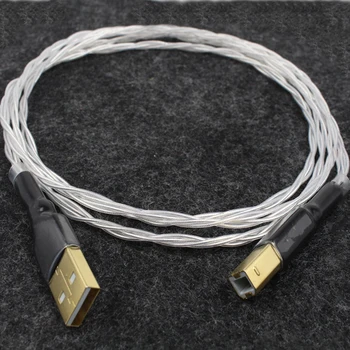 Hi-end 5nocc 5NOCC Singur Cristal de Argint USB 2.0 a la B , de la Un Cablu, Hi-END de Tip a Tip B Cablu Audio Hifi Cablu de Date DAC