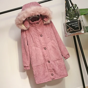 Supradimensionat de iarna hanorac femei sacou de catifea flocking gros de îmbrăcăminte exterioară cald guler de blană cu glugă haina de iarna plus dimensiune XL-5XL G700