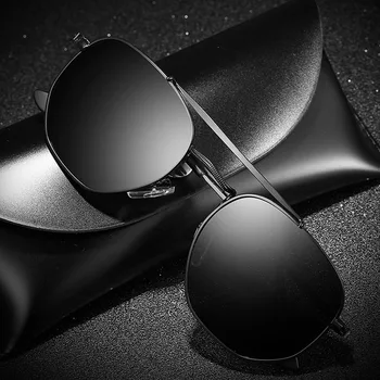 Design de Brand Polarizat ochelari de Soare Barbati Metal Pătrat de Conducere Ochelari de Soare Femei Acoperire ochelari de soare UV400 Nuante Oculos de sol