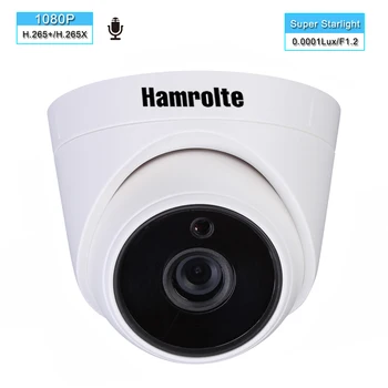 Hamrolte Onvif Camera IP SONY IMX307 0.0001 Lux 1080P Super Starlight Camera de Interior 3.6 MM Starlight Lentile Colorate Nightvision