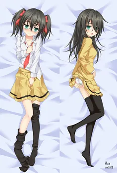 Anime WataMote caracter fata sexy Kuroki Tomoko otaku Dakimakura pernă de caz personalizate pernă două părți tipărite