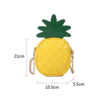 Fructe Sac de Drăguț Ananas Capsuni Formă de Umăr Mini Lanț Geanta Crossbody pentru Femei Ghiozdan Geantă de mână Pungă Nouă 2021