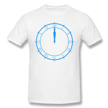 Persona 5 T-Shirt pentru Bărbați Persona 3 Ceas Amuzant Crewneck Bumbac Tricou