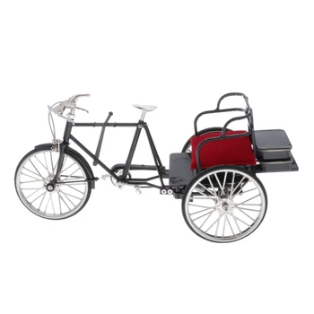 1/6 De Înaltă Detaliate Tricicleta Model De Jucărie Cu Seat - Stil Vintage Turnat Sub Presiune Vehicul - Colectie De Jucarii Pentru Copilul Adulți