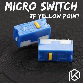 Zf 5pcs punct de aur Micro Comutator Microîntrerupător pentru Mouse durata de viață 6000W jocuri micro comutator DGBE-FL60