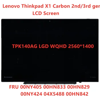 Nou, Original, Pentru Lenovo Thinkpad X1 Carbon a 2-a a 3-Gen WQHD 2560*1440 Ecran LCD 00HN829 00HN833 00HN842 04X5488 00NY424 00NY405