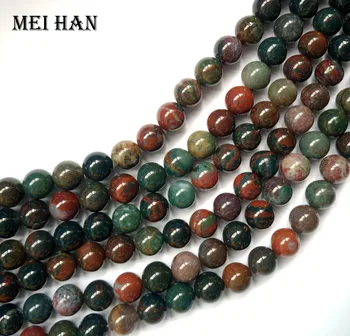 Meihan en-gros natural 8mm 10mm Heliotrop rotund margele vrac piatra pentru a face bijuterii de design si cadou