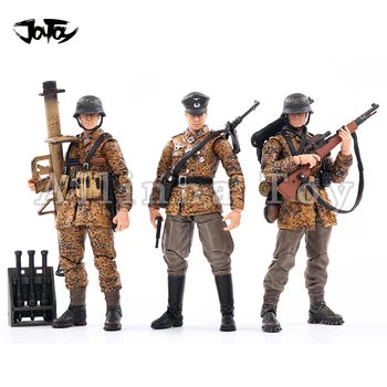 JOYTOY 1/18 Figura de Acțiune (7PCS/SET) al doilea RĂZBOI mondial Germania a Wehrmacht-ului de Camuflaj și Ofițer Anime Colectare Modelul Militar de Transport Gratuit