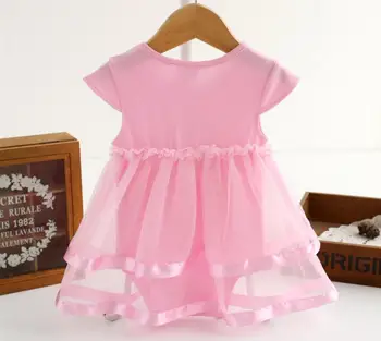 DollMai Renăscut copii papusa guler rotund rochie drăguț pentru a se potrivi 50-55cm silicon printesa renăscut copii papusi fete de vis cadouri