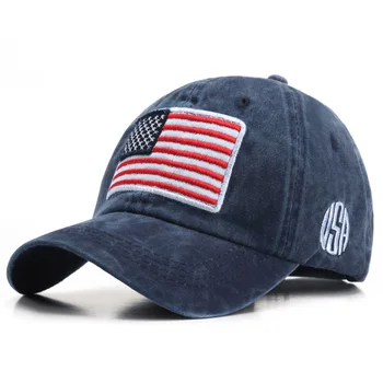 Steagul American Spălat Șapcă de Baseball pentru Bărbați Casual Sălbatice Șapcă de Camionagiu de Joacă în aer liber Lady Parasolar Tata Pac