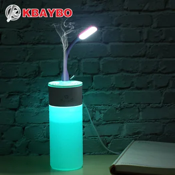 KBAYBO 300ml auto purificator de aer USB aromoterapie ulei esențial umidificator cu lumini LED-uri acasă aromoterapie mașină