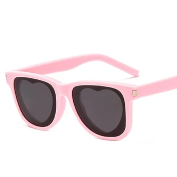 Retro Moda Pătrat ochelari de Soare pentru Femei Brand Designer Doamnelor Inima ochelari de Soare în Formă de Inimă Lentile de sex Feminin de Ochelari de Soare UV400