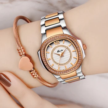 MISSFOX -seller-Watch Femei Waches Uhr Aur a Crescut Moda Casual Femei Încheietura Ceas Xfcs Dropshipping 2020 Cuarț Ceas de mână