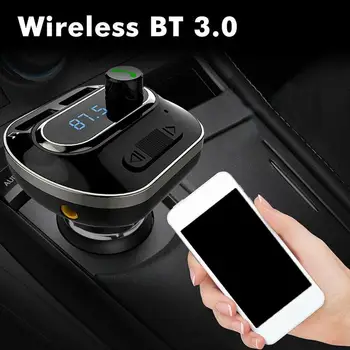 Handsfree Car Kit Bluetooth Transmițător FM Aux Modulator Audio Auto MP3 Player Dual USB Masina Încărcător cu 3.1 O Încărcare Rapidă
