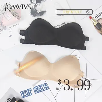 TOMVIVS Sexy Wireless Față de Închidere Sutiene Pentru Femei Lenjerie Sexy Confort Push-Up Sutien Ajustat Plus Dimensiune Backless Bralette B0113