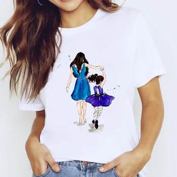 T-shirt-uri de Top pentru Femei Desene animate 90 Trend Estetic Mama Mama Iubesc Îmbrăcăminte de Imprimare Doamna Grafic T Shirt Doamnelor sex Feminin Tee T-Shirt