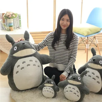 27-70cm Drăguț Nunta Apăsați Papusa de Ziua de nastere Copii Fata Copii Jucarii Totoro Papusa de Mari Dimensiuni Perna Totoro Jucărie de Pluș Papusa