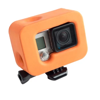 WLJIAYANG de Protecție Portocaliu Floaty Caz Pentru GoPro Erou 4 3+ Camera de Strat de Acoperire Protector GoPros Heros 4 Accesorii
