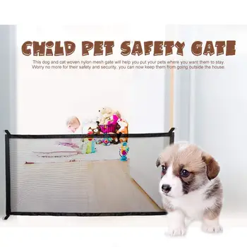 Cainele Poarta Plasă De Gard Pentru Interior Si Exterior De Siguranță Animale De Companie Câine Poarta De Gard De Siguranță Consumabile Pentru Animale De Companie Versiune Imbunatatita De Gard