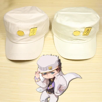 Anime Aventura Bizar JoJo lui Jotaro Kujo Joseph Armată Militar JOJO Capac Pălărie+Insigna de Animație în jurul transport Gratuit