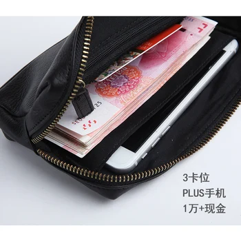 LANSPACE bărbați de portofel din piele de moda monedă posete titularii de faimosul brand geanta