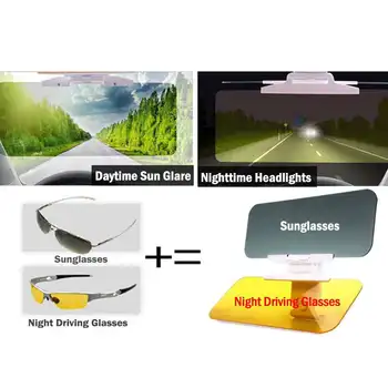Parasolar Auto Anti Orbire Orbitor Ochelari de cal Zi de Viziune de Noapte de Conducere Oglindă UV Ori Flip Jos HD Clear View 120 320 1.5 mm 2.0 mm