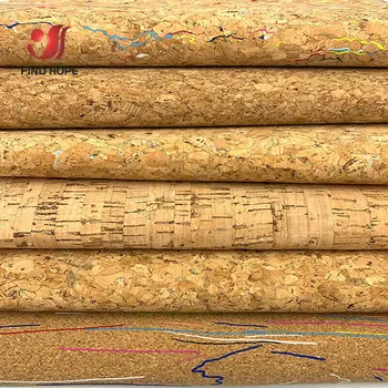 1 Rola de 20*120cm Plută Naturală Tesatura Piele de Cereale din Lemn, Material pentru Fundal Sac de Decor Meserii DIY