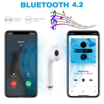 I7s Tws Wireless Bluetooth 5.0 Căști Căști Sport cu Cască cu Încărcare Box Pentru Telefonul inteligent Xiaomi, Samsung, Huawei, LG