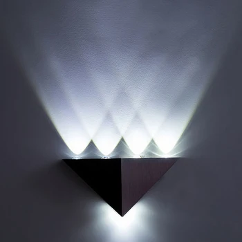 Modern RGB Triunghi LED Lampă de Perete AC90-265V Putere Mare de Iluminare de Aluminiu de Perete Led corp de Iluminat Pentru Decor Acasă