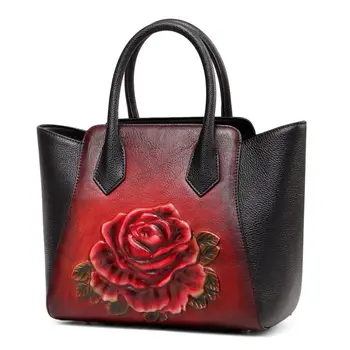 Parfum floral pentru femei geantă de mână din piele geanta 2021 nou de lux genti femei genti de designer geantă de mână din piele de vacă stil chinezesc sac