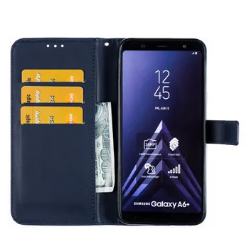 De lux Flip Portofel din Piele de Caz Pentru Samsung Galaxy s8/s7/s6/A6/A8 plus/A3/A5/A7/J3/J5/J7/4/J6/J8/2017 2018 Slot pentru Card Caz de Telefon