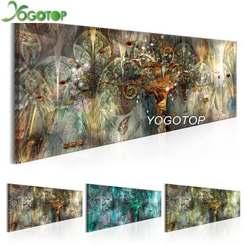 YOGOTOP Full Diamond Pictura cruciulițe Abstract Viața Copac mare Mozaic 5D Diamant Broderie Diy Piața de Foraj bani QA632
