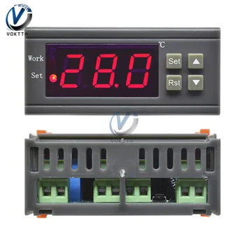WH7016C DC 12V 24V AC 90V-250V 10A Controler de Temperatura Digital LCD Thermomter Termostat Metru Pirometru cu Sonda Senzor