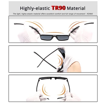 KDEAM ochelari de Soare Patrati 2019 Nou Brand de Moda Designer de Bărbați Epocă de Mare Rama de Ochelari Pentru Exterior Oculos UV400 KD693