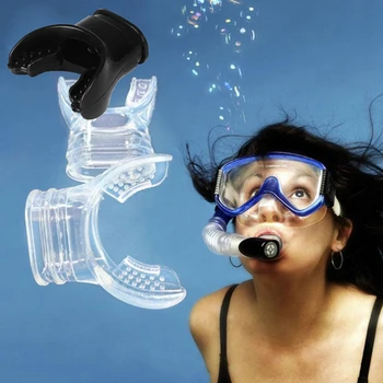 Universal Scufundari Snorkel Regulator de Scufundări din Plastic Mustiuc de Silicon Non-toxic, Anti-Alergie de Siguranță Subacvatice Tub de Respiratie