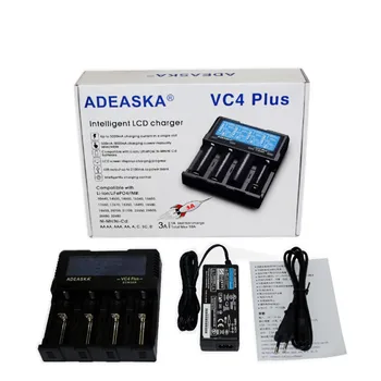 ADEASKA VC4 PLUS Display LCD USB Rapid Incarcator Inteligent Pentru Li-ion/IMR/LiFePO4/Ni-MH Acumulator PK VP4 PLUS