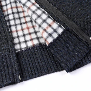 Gros de iarna pentru Bărbați Pulover Tricotate Haina cu Maneci Lungi Cardigan Fleece Full Zip de sex Masculin în Plus Dimensiunea Îmbrăcăminte pentru Toamnă 2020 nou