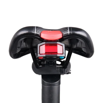 Biciclete Lumina din Spate USB de Încărcare fără Fir de Control de la Distanță Lampă spate Bike Finder Felinar Corn Sirena de Avertizare Anti-furt de Alarmă Opțional