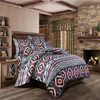 Bohemia 3D mângâietor seturi de lenjerie de pat boho carpetă acopere set cu fata de perna twin / full / regina / regele lenjerie de pat, textile de casa