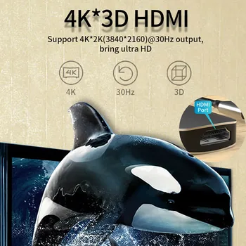 Tebe 4 ÎN 1 C Hub USB Type-c la 4K HDMI, USB3.0 PD Tip c Docking Station Pentru Macbook pro/Air Huawei USB Samsung C Splitter Hub