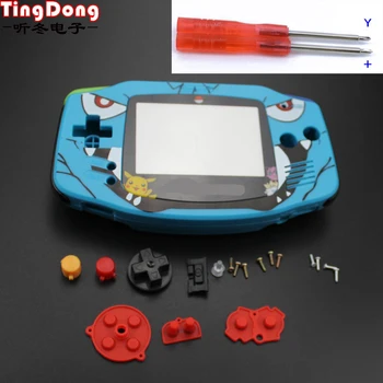 Ting Dong Desene animate Limited Edition Full Coajă de Locuințe de înlocuire pentru Nintendo game Boy Advance GBA Joc Consola Acoperi Caz