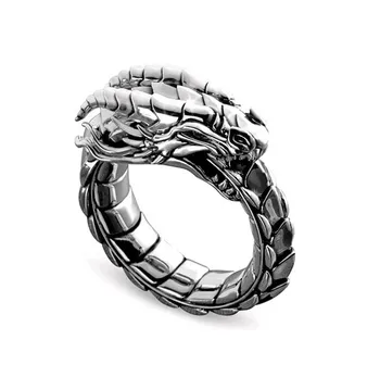 Moda 20/30/50pcs bărbați inel în formă de dragon punk retro bărbați dominator deget inelul cadou creativ bijuterii, en-gros vrac