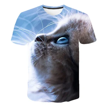 Vara 3D tricou barbati Print Animal Bărbați/Femei 2020 Newst pisoi Print Amuzant pisica Short Sleeve plain t shirt design 3D Tricou de sex Masculin
