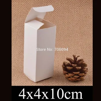 4*4*10cm Cosmetice/Jewerly hârtie albă cutie de 1.6