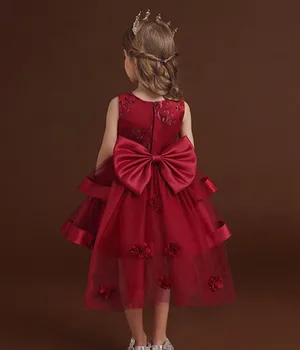 Copii Fată Dress Înaltă calitate Fata de Crăciun Dress Pentru Fete Bal Formale Tutu fără Mâneci pentru Fete 1-10 Ani Costum Fată
