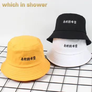 Broderie Chineză Scrisoare Bucket Hat Pentru Femei Barbati Din Bumbac Soarele De Vară Panama Masculin Pescari Pălăria În Aer Liber Feminin Pescuit Capac Bonnet