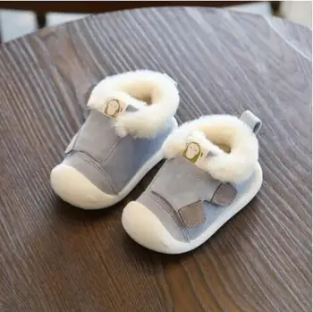 Cald Iarna Infant Toddler Cizme De Îngroșare Plus Fata De Copil Băiat Cizme De Zăpadă În Aer Liber Moi, Fund Non-Alunecare De Copil Copii Cizme Pantofi